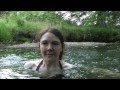 Trousers In The River - Chastity Goes Wading In Wellies, Combats, And Swimsuit
