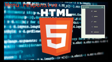 Como hacer Menú responsive con css3, html5 & Javascript adaptable a móviles