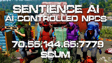 Destroying Sentries on SCUMs Hardest AI PVE Server (AI NPCs & Puppets) | SCUM 1.1