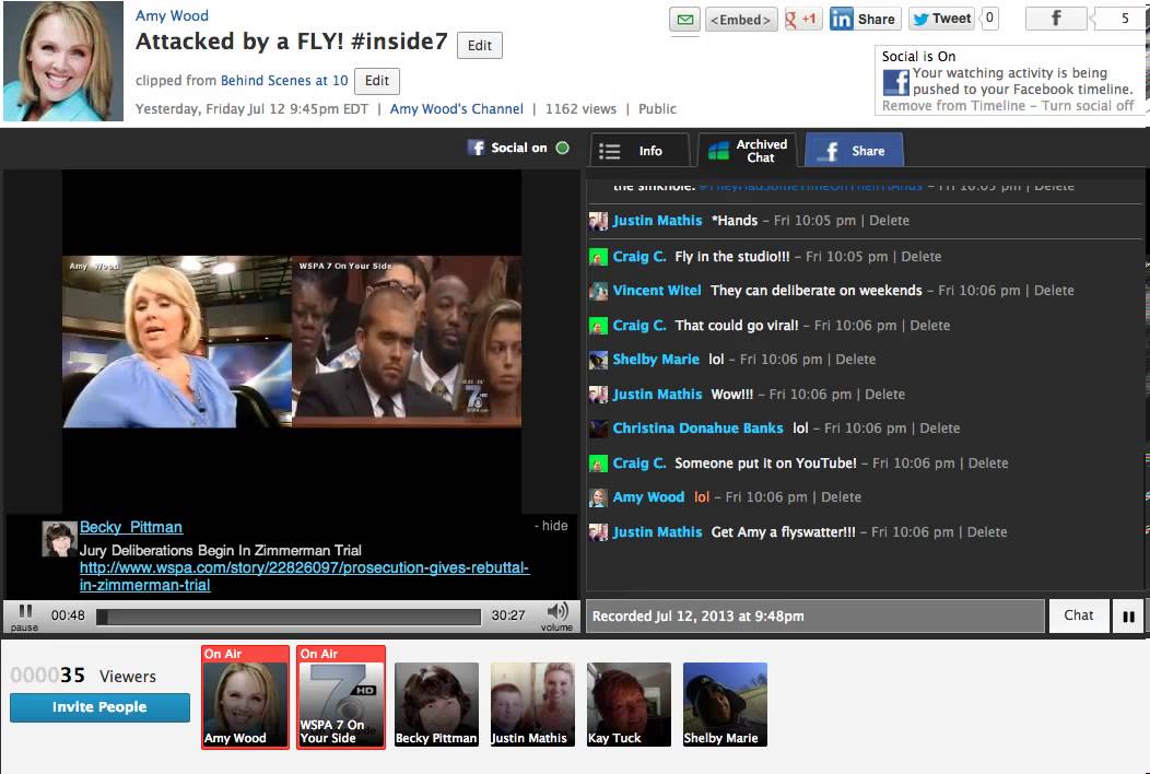 Amy attacked by a fly apparen...