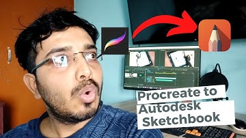 Procreate Artist uses Autodesk Sketchbook for the first time and is Mind Blown 😱 | App review
