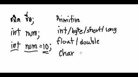 การเขียนโปรแกรมภาษา Java ตอนที่ 2