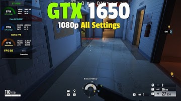 Rainbow Six Siege X : GTX 1650 - Tested at 1080p, All Settings