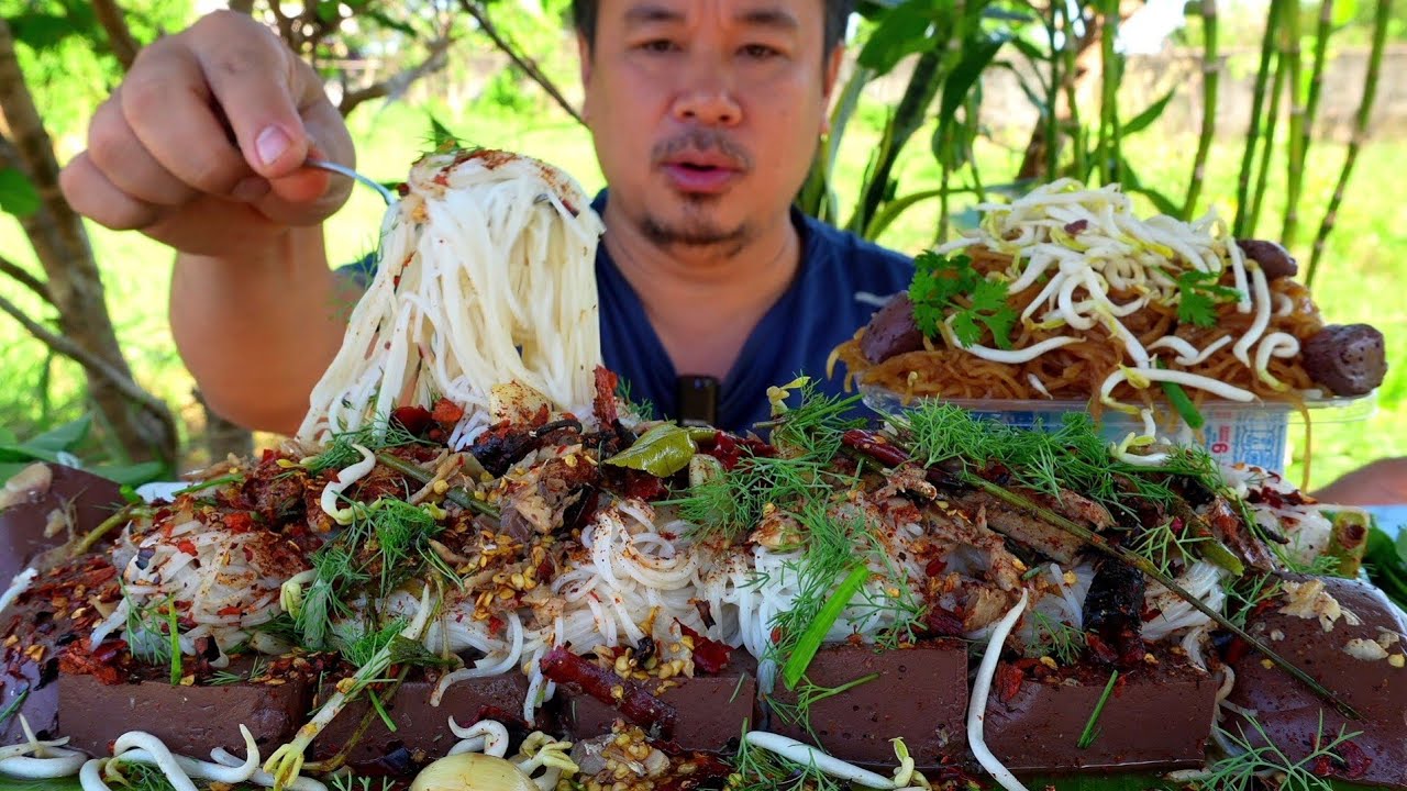 น้ำยาปลาย่างขนมจีนผัดหมี่#food 