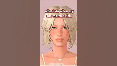 what i do when my sim marries rich 💍| the sims 4 #sims #thesims4 #sims4 #shorts