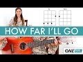 How to play "How Far I'll Go" from Moana - Ukulele Lesson / Tutorial
