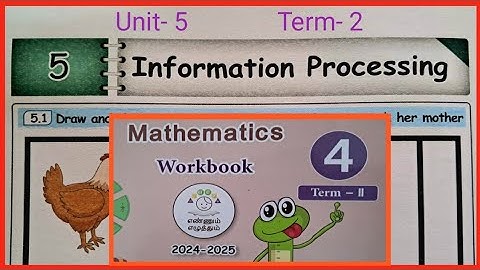 Information Processing, CLASS- 4, UNIT- 5, MATHS WORKBOOK KEY ANSWERS