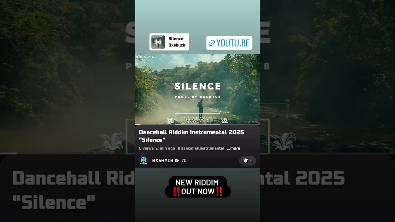 Watch Dancehall Instrumental "Silence" OUT NOW #dancehallinstrumental #riddim #bxshycb #dancehallbeat on YouTube Watch Dancehall Instrumental "Silence" OUT NOW #dancehallinstrumental #riddim #bxshycb #dancehallbeat on YouTube