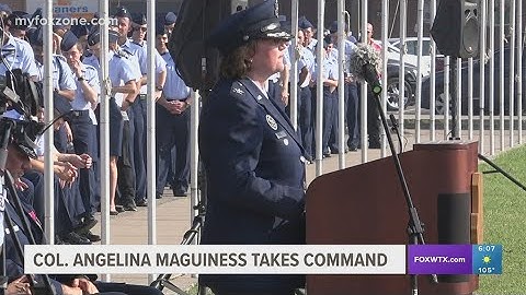 Col. Angelina Maguinness takes command of the 17th training wing