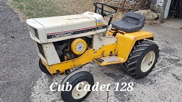 Going for a ride on the cub cadet 128