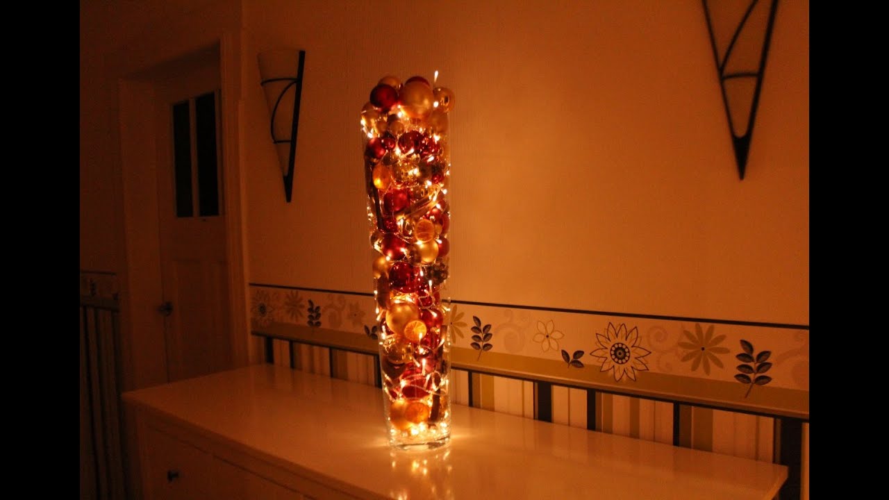 Weihnachtsvase leuchtend