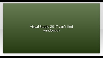 Visual Studio 2017 can