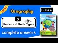 class 6 geography chapter 7 question answer - rocks and rock types for std 6 question answer 6th