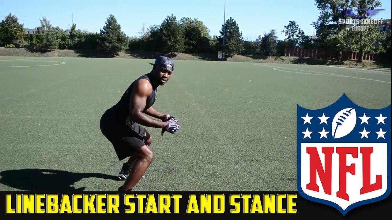 How To NFL Linebacker STANCE AND START Drill YouTube