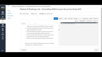 Module 8 Challenge Lab  Controlling AWS Account Access by Using IAM