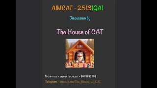 AIMCAT - 2513 (QA)