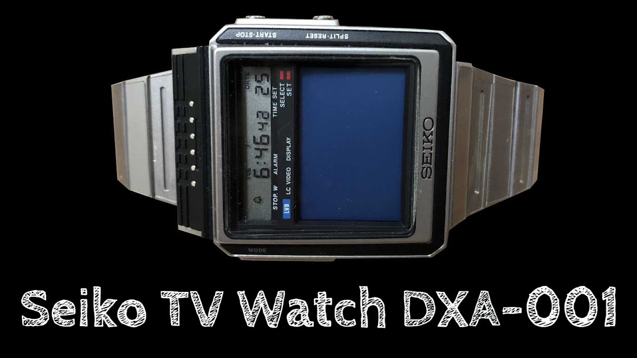 Review on 1st Gen Seiko TV Watch DXA-001 (1982) - YouTube