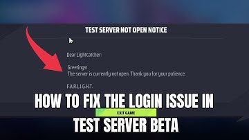 How to fix login issue in Farlight 84 test server | Login issue in farlight 84 beta test server 2025