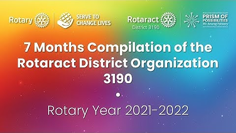7 Months Compilation of the Rotaract District Organization 3190 || RY 2021-22