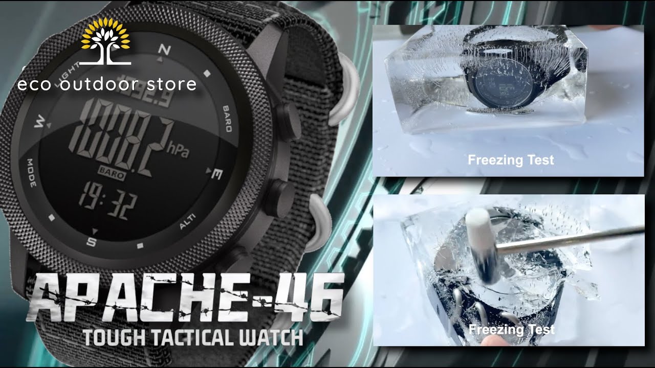 NORTH EDGE APACHE 46 Military Sports Watch 50M YouTube