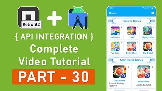 Create Most Played Game Home Fragment - JSON API Integration in Android Retrofit 2 - Krishna Apps