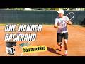 How to Learn the One-Handed Backhand Alone (with Ball Machine