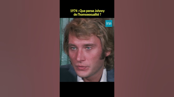 Johnny Hallyday et l'homosexualité #INA #shorts