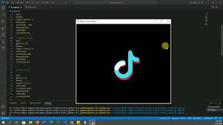 how to create tiktok logo in 5 min using python #logo #tiktok #python