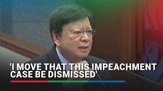 Marcoleta moves to dismiss impeachment case vs VP Sara | ABS-CBN News
