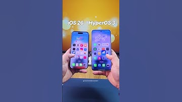 iOS 26 vs. HyperOS 3 - Side-by-Side Animation Comparison.