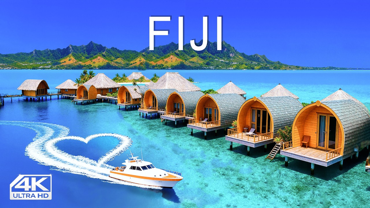 [4K] Fiji 🇫🇯 Unreal Turquoise Islands | Hidden Lagoons & Ultimate Paradise from Above ✨