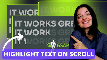 HIGHLIGHT TEXT ON SCROLL WITH GSAP - Elementor Wordpress Tutorial Flex Container