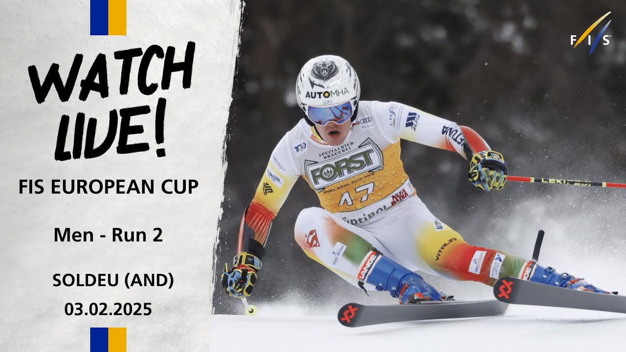 Men's Giant Slalom | European Cup Soldeu (AND) Run 2 | FIS Alpine
