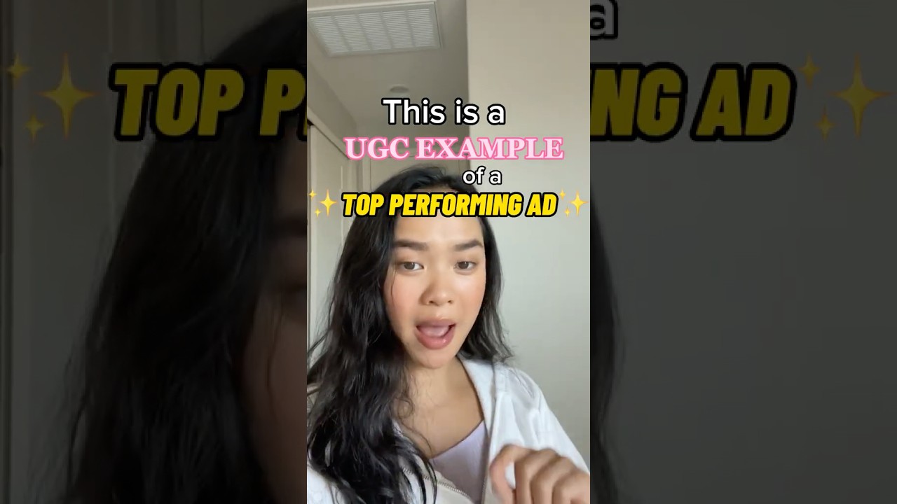 A UGC example of a TOP PERFORMING AD