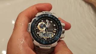 Casio G-Shock GWN-1000 E-8AJF button combination for &quot;hiding&quot; hands to 2 o&#39; clock position .