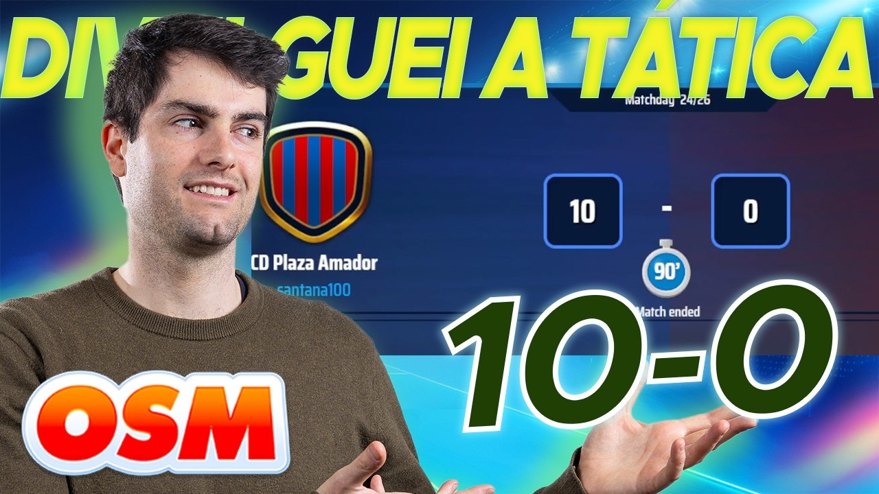 REVELEI A TÁTICA! GANHÁMOS 10-0 COM 433! | OSM PRO