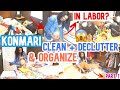 KONMARI CLEAN DECLUTTER & ORGANIZE CLEAN WITH ME // COMPLETE DISASTER // CLEANING MOTIVATION