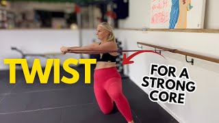 How to Do a Kneeling Band Twist | Core &amp; Oblique Strength