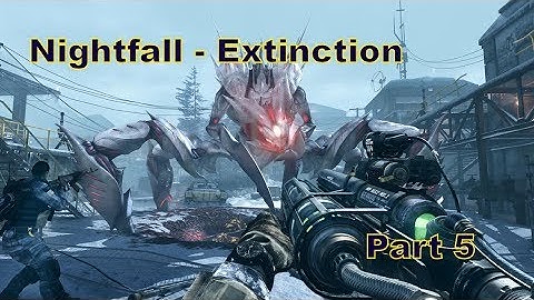 Nightfall 4 Player Start to Finish Part 5 Call of Duty Ghosts Extinction Game play