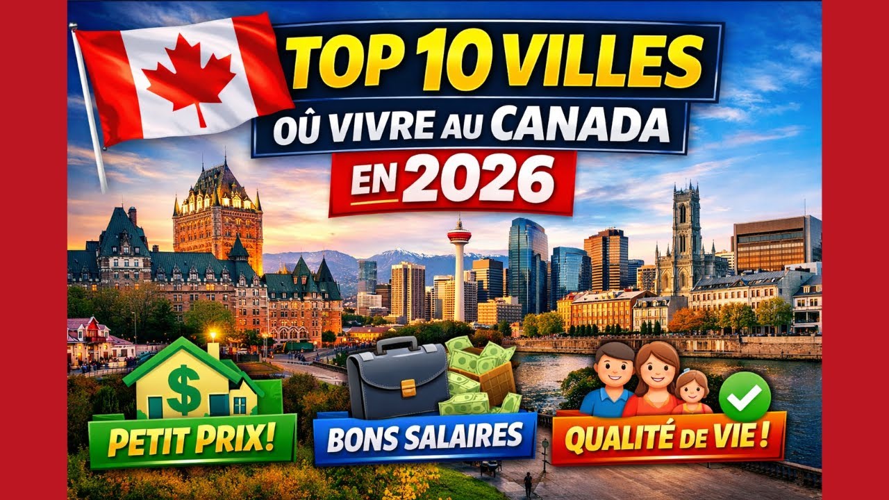 🇨🇦 Top 10 des villes où il fait le mieux vivre au Canada en 2026 - YouTube