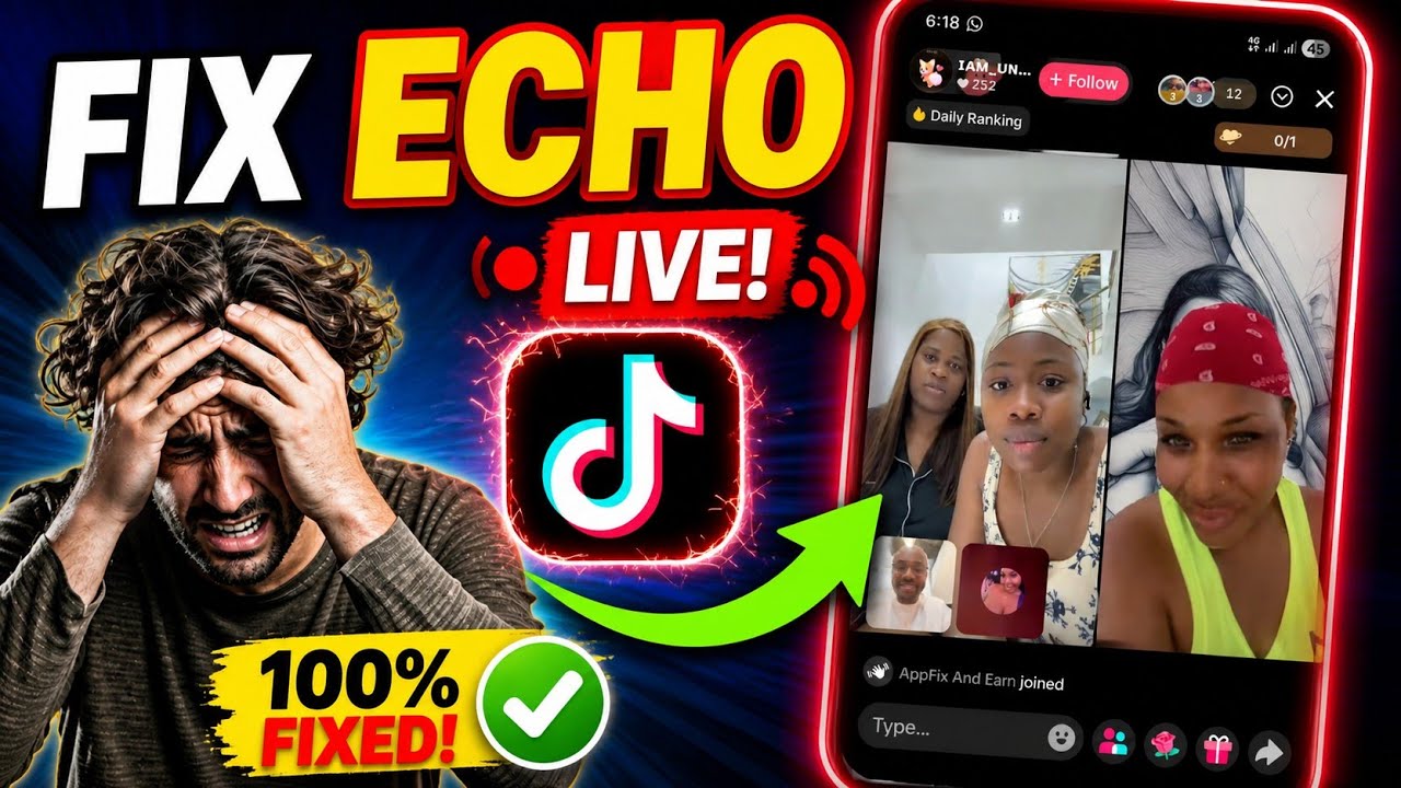 How to Fix TikTok Echo on Live stream - YouTube