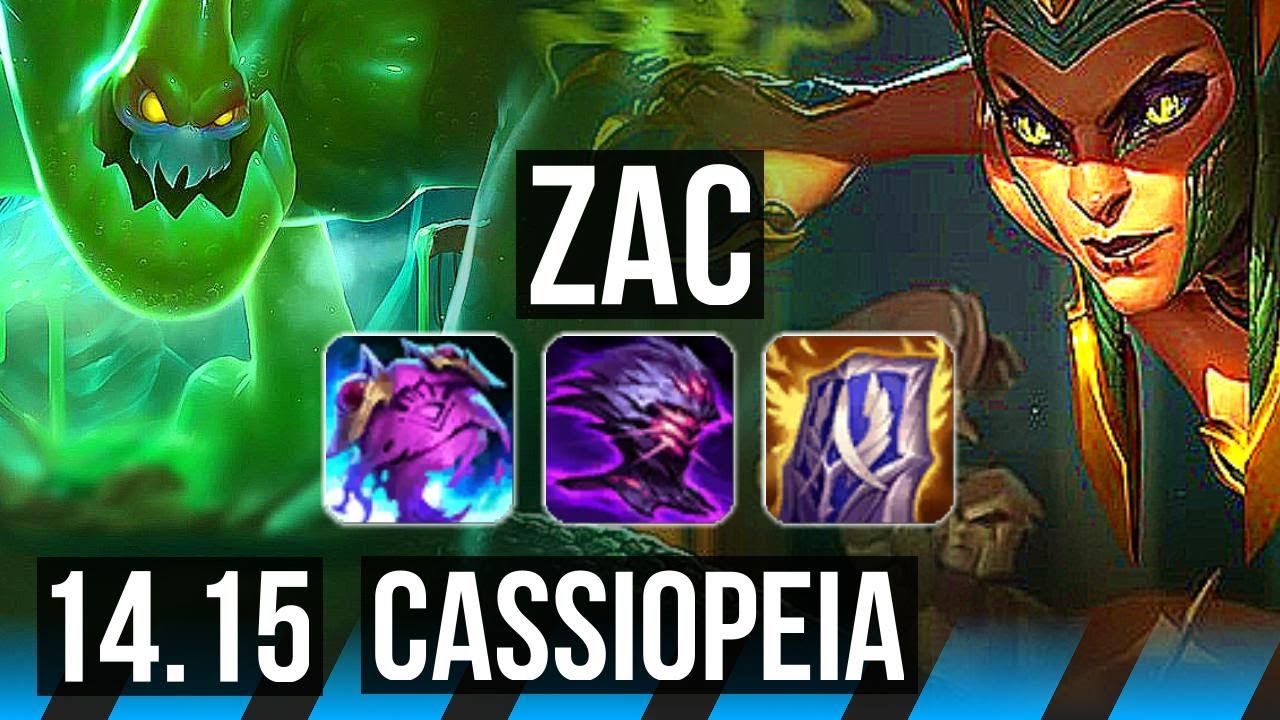 ZAC vs CASSIOPEIA (MID) | Rank 4 Zac, 11/2/10, Legendary | VN Challenger | 14.15