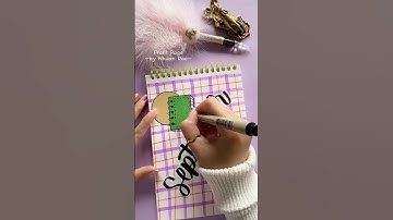 Easy Front Page idea with Sticky Note | September 🔖 #shorts #frontpage #nhuandao