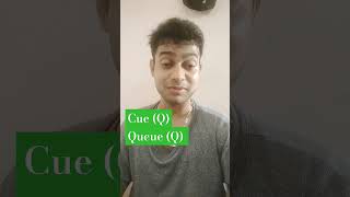 How to pronounce? Q vs Cue vs Queue #english #pronunciation #learn