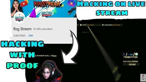 Rog stram caught hacking on live stream😲😲😲☝️
