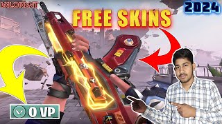 🔥*NEW* Method To Get FREE Valorant Skins 😱In 2024 || #valorant #creator2creator  #freeskins