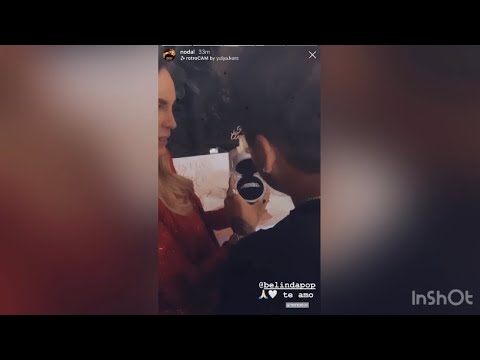 BELINDA LE REGALA ELEGANTE Y BRILLANTE PULSERA A CHRISTIAN NODAL