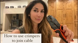 How to fix small electrical cables with a crimper