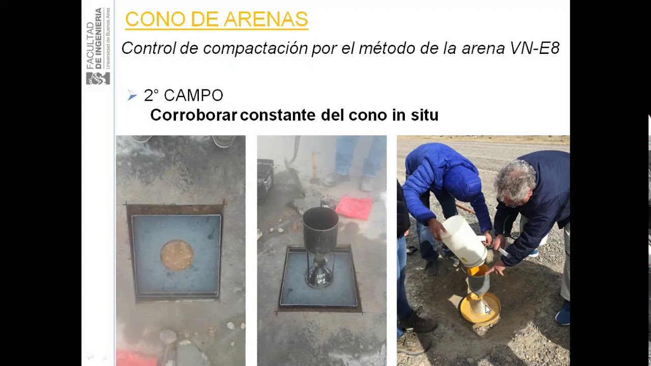 2. Compactación de suelos - Ensayo del Cono de Arenas - YouTube