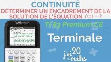 Déterminer un encadrement de la solution de l